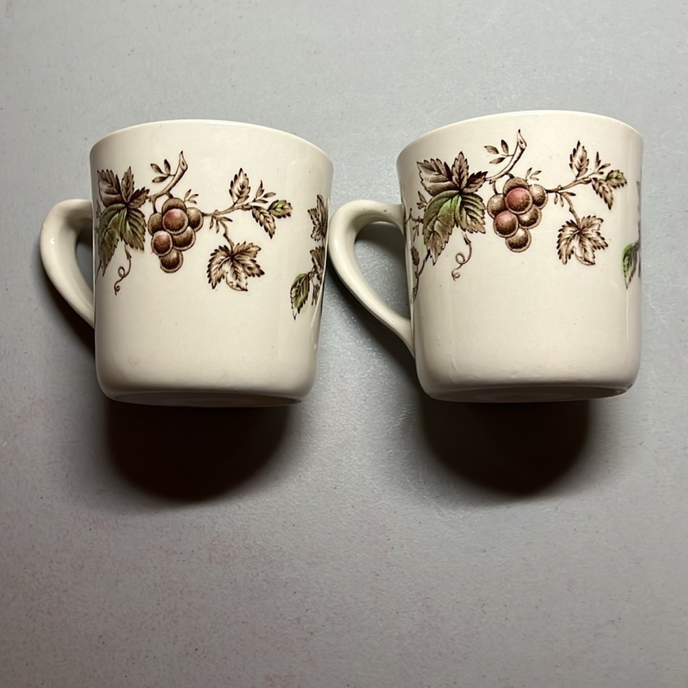Harvest time ironstone mugs from England set of two - Picture 3 of 7